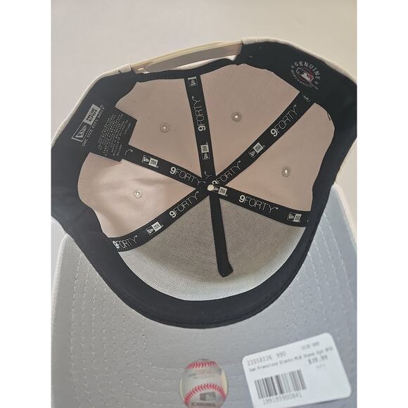 San Francisco Giants New Era 9FORTY Dye Tan Adjustable Snapback Cap - Picture 7 of 10